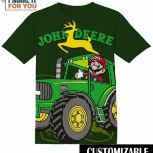 Custom Color Forest John Deere Super Bros Tee, Cool Shirt for Guys Custom Color Forest John Deere Super Bros Tee, Cool Shirt for Guys