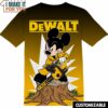 DEWALT Power Tools Disney Mickey Tee, Cool Shirt for Guys