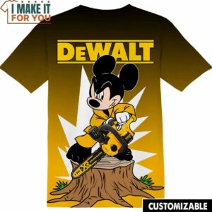 DEWALT Power Tools Disney Mickey Tee, Cool Shirt for Guys