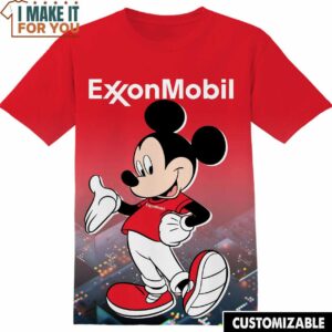 ExxonMobil Disney Mickey Tee, Cool Shirt for Guys