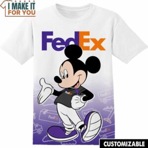 Fedex Disney Mickey Tee, Cool Shirt for Guys