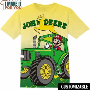 John Deere Super Bros Tee, Cool Shirt for Guys