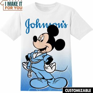 Johnson and Johnson Disney Mickey Tee, Cool Shirt for Guys