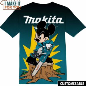 Makita Power Tools Disney Mickey Tee, Cool Shirt for Guys