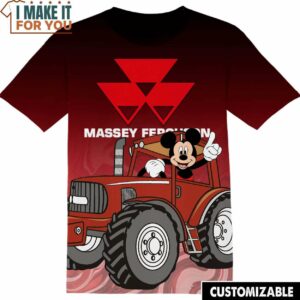 Massey Ferguson Disney Mickey Tee, Cool Shirt for Guys