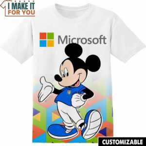 Microsoft Disney Mickey Tee, Cool Shirt for Guys