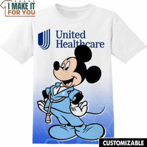 United Healthcare Disney Mickey Tee, Cool Shirt for Guys