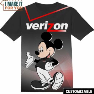 Verizon Disney Mickey Tee, Cool Shirt for Guys Verizon Disney Mickey Tee, Cool Shirt for Guys