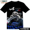 Alpin F1 Team Kung Fu Panda Shirt, Cool Mens Graphic Tees