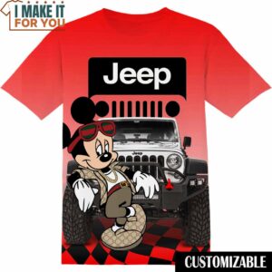 Jeep Disney Mickey Shirt, Cool Mens Graphic Tees