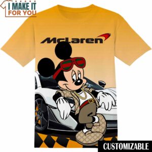 McLaren Disney Mickey Shirt, Cool Mens Graphic Tees