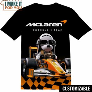 Mclaren F1 Team Snoopy Dog Shirt, Cool Mens Graphic Tees