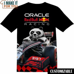 Oracle Red Bull Racing Kung Fu Panda Shirt, Cool Mens Graphic Tees