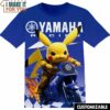 Racing Yamaha Pokemon Pikachu Shirt, Cool Mens Graphic Tees