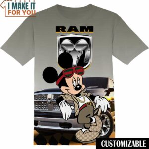 Ram Trucks Disney Mickey Shirt, Cool Mens Graphic Tees