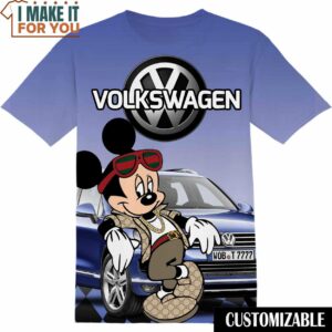 Volkswagen Disney Mickey Shirt, Cool Mens Graphic Tees