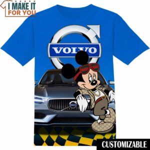 Volvo Disney Mickey Shirt, Cool Mens Graphic Tees