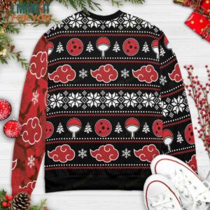Akatsuki Itachi Crows Naruto Ugly Christmas Sweater Best Ugly Xmas Sweaters 2