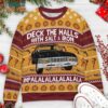 Deck The Halls With Salt And Iron Impala Supernatural Sweater, Vintage Ugly Christmas Sweaters