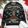 Merry Christmas Happy Ni Year The Knights Who say Ni Monty Python Sweater, Cute Ugly Christmas Sweater
