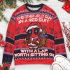 Other Jolly Guy in a red suit Deadpool Santa Sweater, Cute Ugly Christmas Sweater