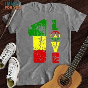 1 Love T Shirt Music Lover Graphic Shirt 3
