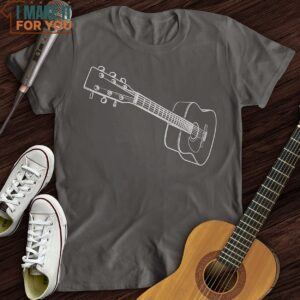 3D Guitar T Shirt Music Lover Graphic Tee 2