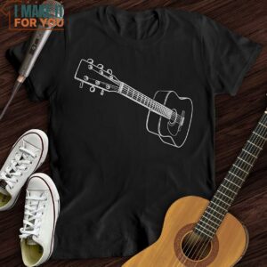 3D Guitar T Shirt Music Lover Graphic Tee 3
