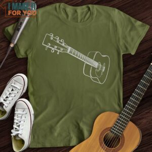 3D Guitar T Shirt Music Lover Graphic Tee 5