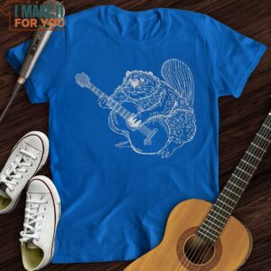 Beaver Guitar T Shirt Music Gift Ideas 3