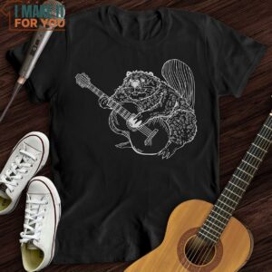 Beaver Guitar T Shirt Music Gift Ideas 5