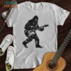 Bigfoot Playing Guitar T-Shirt, Christmas Gifts For Musicians