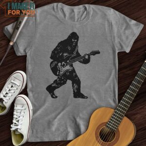 Bigfoot Playing Guitar T Shirt Christmas Gifts For Musicians 3