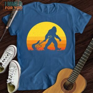 Bigfoot Dragging Guitar T Shirt Great Gifts For Musicians 4