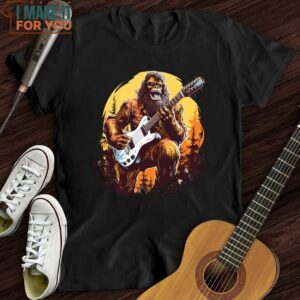 Bigfoot Shredding T Shirt Christmas Presents For Musicians 6