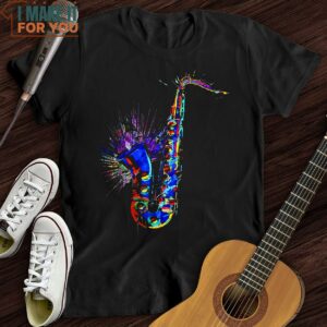 Blue Jazz Sax T Shirt Xmas Gifts For Music Players 5