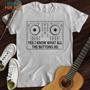 Buttons T Shirt Music Lover Graphic Shirt 2