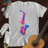 Cartoon Sax T-Shirt, Music Lover Graphic Shirt