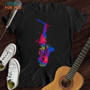 Cartoon Sax T Shirt Music Lover Graphic Shirt 4