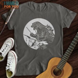 Dino Playing Drums T Shirt Cool Music T Shirts 2