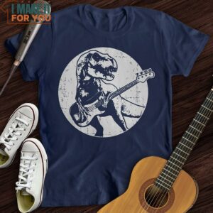 Dinos Playing Guitar T Shirt Cool Music T Shirts 2
