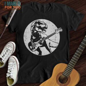 Dinos Playing Guitar T Shirt Cool Music T Shirts 4