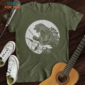 Dino Playing Drums T Shirt Cool Music T Shirts 5