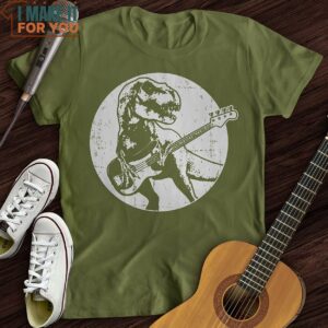 Dinos Playing Guitar T Shirt Cool Music T Shirts 5