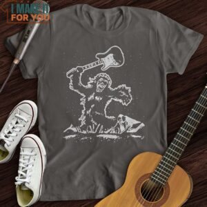 Gorilla Guitar T-Shirt, Music Graphic T-Shirts