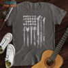 Guitar Flag T-Shirt, Music Graphic T-Shirts
