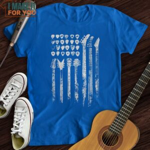 Guitar Flag T Shirt Music Graphic T Shirts 3