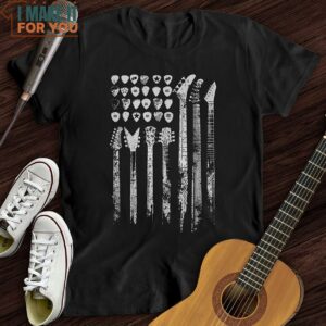 Guitar Flag T Shirt Music Graphic T Shirts 5