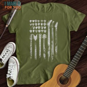 Guitar Flag T Shirt Music Graphic T Shirts 6