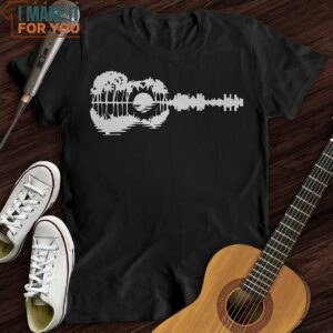 Guitar Landscape T Shirt, Gift for Music Lover 4